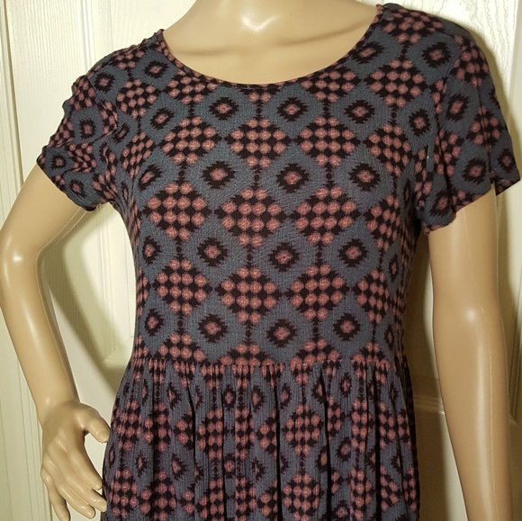 UO Pins & Needles Lace-up Back Babydoll Dress - Picture 2 of 8